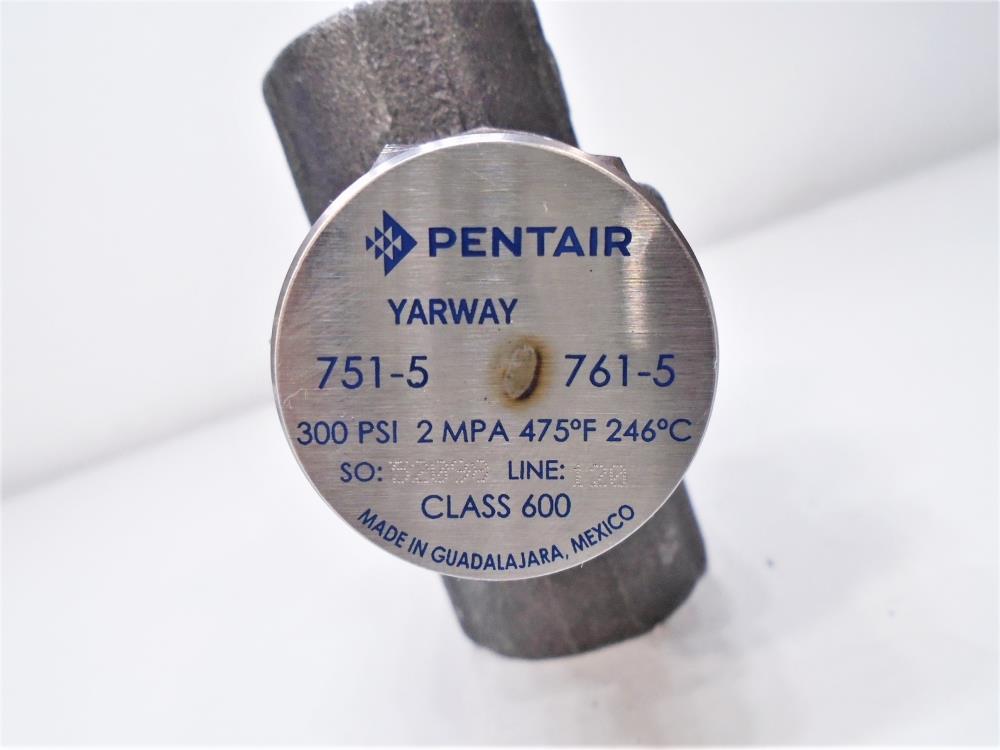 Pentair Yarway 3/4" Socket Weld Class 600 Steam Trap, 300 PSI, #751-5, 761-5